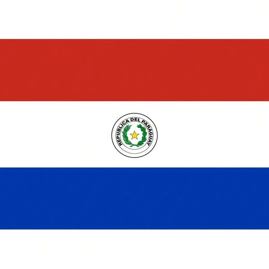 Felicita Bandeira Países Dupla Face Sublimado Dois Panos Intercambio Eventos Festa das Nações Campeonato Para Feira Exposição Destaque - Paraguai BP-086 - Visão 1