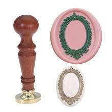 Wax Seal Stamp, Atopbb 3D Embossed Relief Carving Wax Sealing Stamp, Wax Stamp Head Wood Stamp Handle, Wax Stamp For Wedding Invitations, Letter Sealing (F33), Bronze Golden - F13 - 查看 10