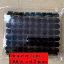 1000 chiếc/500 cặp Băng keo dán hai mặt bằng nylon tự dính, đường kính 1/1,5/2cm, thích hợp để may vá, chụp ảnh, gia đình, sửa chữa, đen trắng, đồ dùng học tập cho năm học mới, văn phòng, 2 chiếc/1 cặp - 1000 chiếc 500 cặp - Xem 17