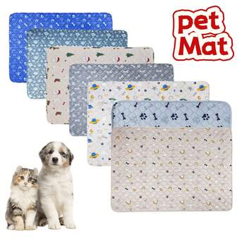 1 Pc Dog Washable Pads Premium Reusable Puppy Training Pads In Multicolored, Waterproof Non-Slip With Leak-Proof Barrier, Anti-Skid Grip To Prevent Shifting And Bunching