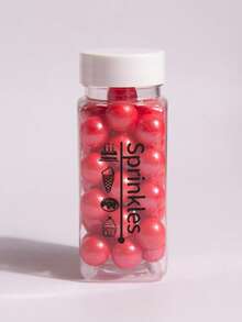 3oz/85g Red Mixed Size Sprinkles, Suitable For Cake Decorating, Wedding Party Decor, Round Pearl Sprinkles For Ice Cream, Cupcakes, Baking, Birthday Party, Valentine's Day Desserts - Red - View 12