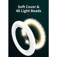 Foldable Telescopic Ring Light Selfie Stick With Dual Functions - Selfie Stick And Portable Soft Light Ring, One-Click Shooting With Built-In Fill Light Selfie Stick Compatible With Iphone Android Phone For Winter Vacation, Travel, Fill Light, Outdoor Activities, Live Streaming Vacation Travel Outdoor Activities Live Streaming Vlogging Equipment 360° Rotation - Black - View 11