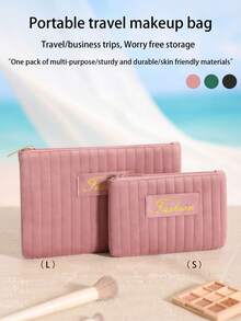 1pc Travel Mini Storage Bag, Portable Large Capacity Cosmetic Organizer Pouch