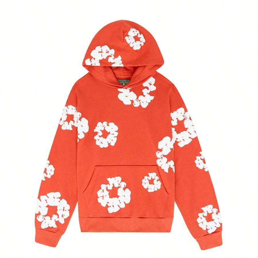 Denim Tears 'The Cotton Wreath'New Item Autumn Winter Hoodie Loose Drop Shoulder Hooded Hot Item Women Sweatshirt Men's Autumn Winter Hoodie Loose Drop Shoulder Hooded Women/Men Sweatshirt , With Modern Men Breathable Technology, Loose Urban Functional Wear, High-End Cotton For Urban Street Style, Loose Silhouette Gender-Neutral Design, Mixed-Color Cotton For Low-Profile, Preferred Choice For Cafes And Hiking - 查看 1