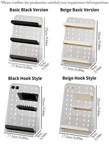 1pc Desktop Makeup Organizer, Jewelry Storage Rack, Minimalist & Fashionable Makeup Brush, Lipstick Holder, Vanity Makeup Organizer, 2-In-1 Jewelry & Cosmetic Storage Rack, Bathroom Countertop Organizer, Necklace & Bracelet Display Stand - Multicolor - View 2