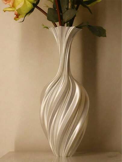 İskandinav Yaratıcı ve Taze Plastik Vazo Seti, 3D Baskılı Plastik Dokulu Ev Dekorasyon Süsleri, Resimli Çiçek Vazosu, Ins Tarzı, Yüksek Görünüm Seviyeli Ev Dekorasyon Süsleri, 1 Vazo