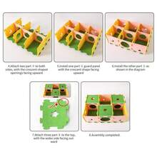 仓鼠迷宫隧道躲藏屋，仓鼠、豚鼠、龙猫的多功能休息和玩耍栖息地 - 倉鼠格子 - 查看 9