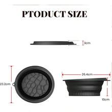 Face Bath Bowl, Foldable Silicone WashBasin, Quick Cooling Wash Basin, Portable Washing Basin, Built In Tray Feature, para aliviar la hinchazn, aliviar la piel negro - Negro - Ver 2