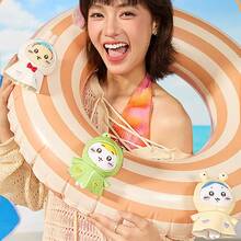 Miniso 1pc Cute Summer Raincoat Pendant Decoration, Lightweight And Practical Daily Accessory, Perfect Birthday Gift, Made Of PVC Material - Yellow - View 5