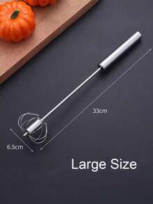 Rotating Semi-Automatic Eggbeater, Stainless Steel Eggbeater,Egg Scrambler,Hand Mixer, Allows You To Stir Easily Without Feeling Tired, Used For Making Cream Of Egg Beater