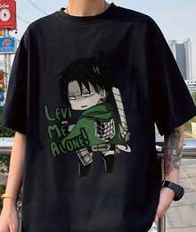 Eren Yeager Anime  T Shirt Summer Cotton Men's Women Tee Streetwear Casual  Short Sleeve Couple Hip Hop Top - 7 - 查看 7