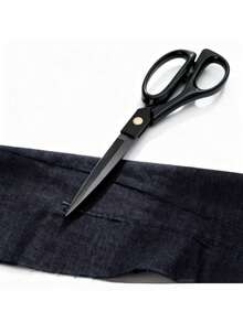 1把重型裁缝剪刀，锋利缝纫剪刀，适用于裁剪布料、皮革，适合家庭、办公室、艺术和手工制作。
