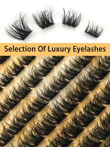 156-Pile Cluster False Eyelashes, 10-16mm Fine Individual Cluster False Eyelashes, Natural-Looking False Eyelashes, D-Shaped Curled And Fluffy Cluster False Eyelashes, DIY Eyelash Extension False Eyelash Clusters. Suitable For Travel, Daily Wear, Beginners, Single Lashes, Increasing Lash Volume, Long-Lasting Lash Extension, Thick And Natural-Looking Imitation Lashes. False Eyelash Clusters, Single Cluster False Eyelashes, False Eyelashes, Realistic False Eyelashes. - D - 查看 5