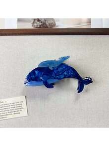 1 pièce Pince à cheveux en acrylique en forme de requin, baleine, animal marin. Cadeau de nouveauté unique, convient pour la Saint-Valentin. Accessoire pour cheveux de la série océanique. Élégantes pinces à cheveux mode pour femmes - Multicolore - Voir 17