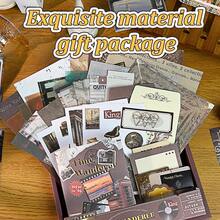 Travel Memory Notebook Gift Set, Ins High-Quality Global Travel Sticker Materials, Notebook Set, Note-Taking Book, Gift - Multicolor - View 3