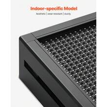 programmierbare LED Zeichen P10 Vollfarbe flexibles digitales Scrolling Panel, DIY Anzeigetafel mit benutzerdefiniertem Textmuster und GIF & Bluetooth App Steuerung (670 x 350 x 55 mm) - 670 x 350 x 55 mm P10 - Übersicht 5