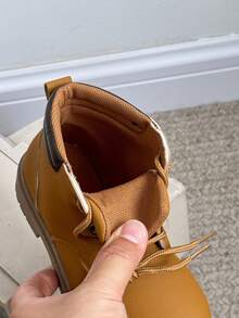 儿童户外靴,男童徒步靴,女童时尚休闲踝靴 - 卡其色 - 查看 10