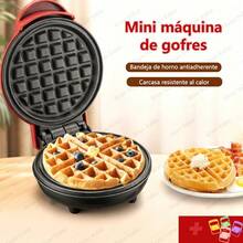 LÈRFM [MXBTG+]Home Waffle Maker, Mini Breakfast Machine, Mini Waffle Maker, Round Sandwich Breakfast Machine - Red - View 9