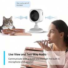 HD Smart Camera, Wireless Camera, Baby Monitor, Two-Way Voice, Infrared Night Vision, Cell Phone Remote Application, Watch Anytime, Anywhere, Smart Home Camera, Guard Family Safety - Multicolor - View 3