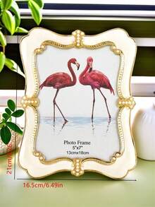 1/2/3 件装欧式水晶镶嵌米色相框,可装 7/10 英寸照片,适用于房间装饰、万圣节装饰、圣诞节装饰(照片纸随机发货) - 2023白色 - 查看 25