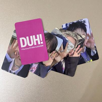 From P1Harmony DUH Photo Cards - Double-Sided Printed K4 LOMO Cards, With Glossy Film Coating, Official Member Album - Must-Have For P1 Harmony Fans, KEEHO, THEO, JIUNG Collectibles - (DUH! Photo Cards), Vibrant Design, High-Quality Printing, Glossy Surface, K-Pop Merchandise Gift,Christmas, Toys, Christmas Stocking Stuffing, Games, Christmas Gifts, Presents, Christmas Stocking Stuffing, K-Pop