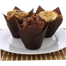 Cupcake De Tulipán Natural Moldes Para Hornear Muffins Y Cupcakes De Tulipán Natural Vasos Desechables Para Hornear Estuches Para - 1 - Ver 5