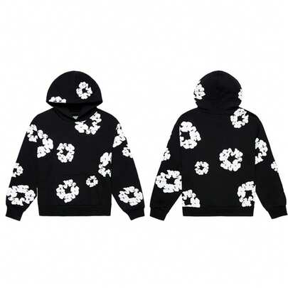  Denim Tears 'The Cotton Wreath'New Item Autumn Winter Hoodie Loose Drop Shoulder Hooded Hot Item Women Sweatshirt Men's Autumn Winter Hoodie Loose Drop Shoulder Hooded Women/Men Sweatshirt , With Modern Men Breathable Technology, Loose Urban Functional Wear, High-End Cotton For Urban Street Style, Loose Silhouette Gender-Neutral Design, Mixed-Color Cotton For Low-Profile, Preferred Choice For Cafes And Hiking