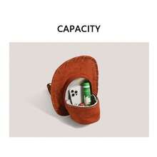Cartoon  Woody Hat Backpack Bag Men's And Women's 2025 New  Cute Retro Creative Backpack - 棕色 - 查看 6