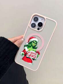 Estuche para teléfono con temática navideña de  Compatible con estuches para teléfonos   17  16 Pro Max  15 Pro Max  13 y  12 Hecho de material de TPU que brinda protección contra golpes y caídas Un gran regalo para familiares, amigos, seres queridos, novios/novias y para Navidad - Rosa - Ver 4