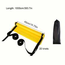 Agility Ladder Speed Agility Training Ladder Jump Rope Ladder Speed Ladder Detachable Portable Soccer Agility Ladder - Yellow - View 7