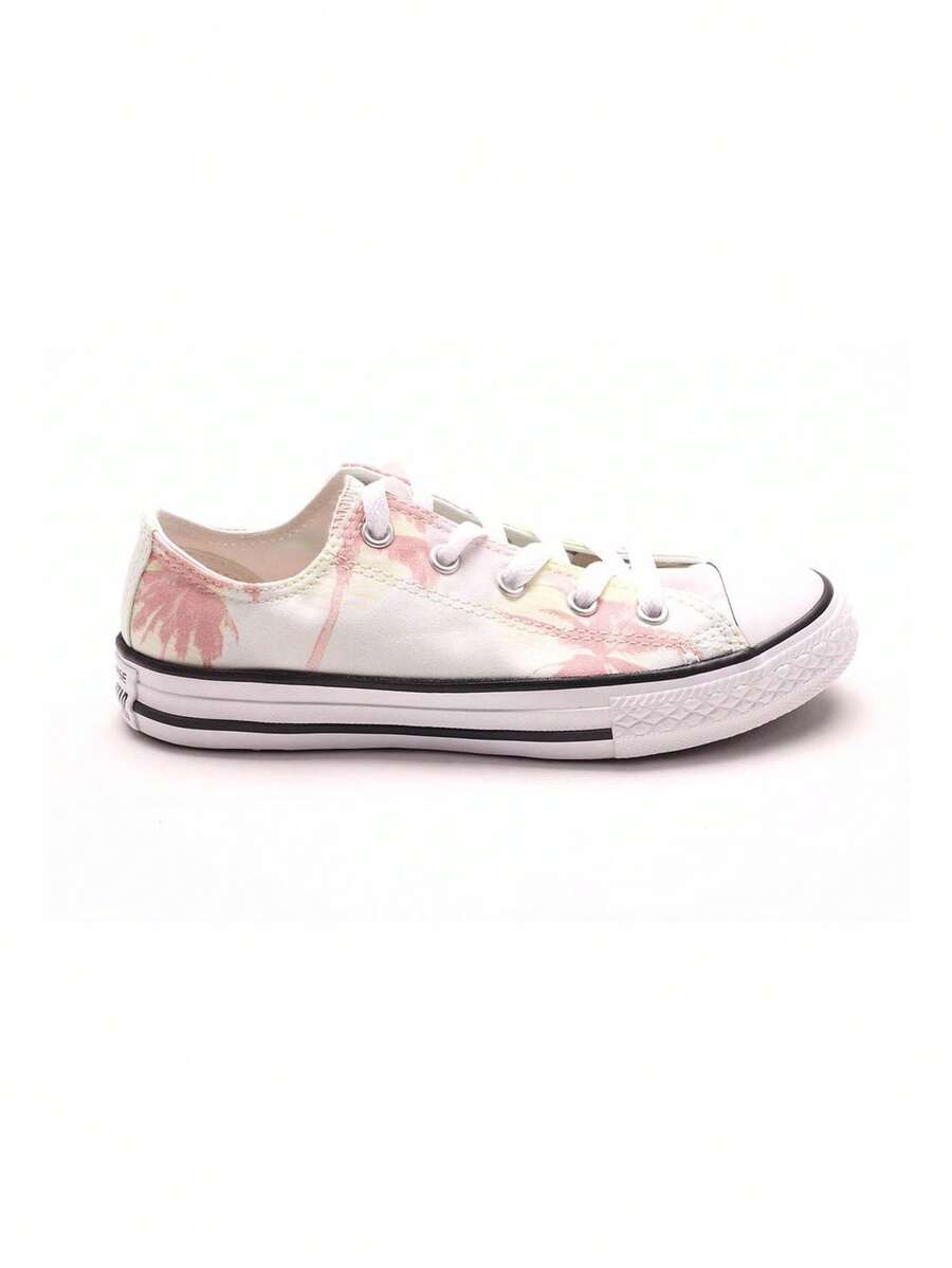 Kids' Low-Top Canvas Sneakers - White Converse CT All Star OX - Stylish & Comfortable Footwear For Boys & Girls, Perfect For Confident Steps - -Durable- Canvas Upper With Lace-Up Design, Ensuring Easy First Ties - Available In Sizes 27, 28, 29, 30, 32 - Timeless Design For All Seasons - Enhance Your Child's Shoe Collection With These Classic Sneakers, Combining Iconic Style And Everyday Comfort For Active Kids On The Go Blanco - 白色 - 查看 1