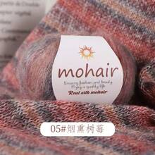 250g/Pack, 10pcs Gradient Color Mohair Yarn Balls, Zebra Striped Style, DIY Knitting Material For Fashionable Hollow Sweaters, Scarves, Hats, Shawls - Ten Packs - View 25