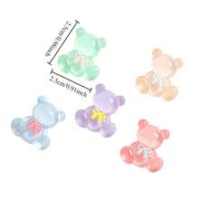 5pcs/10pcs/12pcs Bear Shaped Shoe Charms, Available In Solid Color And Transparent Resin Material. Cute And Practical, Can Decorate Clogs, Sandals, Beach Bags, Suitable For Men And Women. Ideal Gift For Valentine's Day Or Birthday., Shoe, Spring Summer Picks, Brides Maid Gifts, Room, Bedroom Decor, Bedroom Decor, Beach, Travel, For Men, For Women, Vacation,Women's Day,Travel Essentials,Wedding Favours,Y2k,Bedroom,Car Accessories Women,Kitchen Decor - Multicolor - View 4