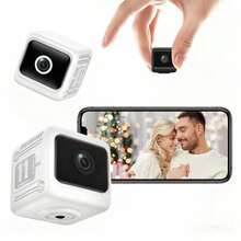 Reletech Mini AI Smart Surveillance Camera | Automatic Infrared Night Vision And Motion Detection Alarm | 1600mAh Ultra-Long Battery Life (8 Hours) | Wireless Bluetooth Connection, Supports Remote Mobile Home Security Monitoring - Multicolor - View 8