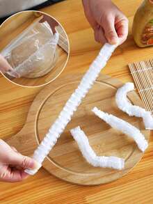 50/100/200/400片装一次性食品保鲜膜、食品盖、厨房碗盖、弹性食品保鲜袋、食品和水果保鲜工具、加厚厨房食品保鲜膜、冰箱食品保鲜盖 - 彩色 - 查看 8