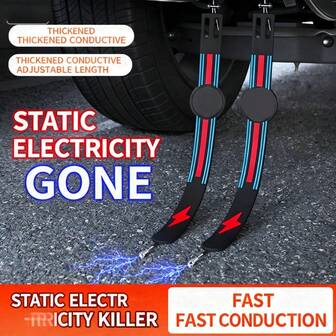 1pc Car Static Electricity Grounding Strap, Anti-Static Exhaust Pipe Hanging Accessory