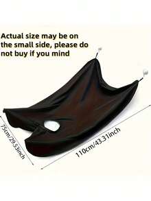 2件装男士胡须剃须围裙 - 黑色涤纶毛发收集围裙 - 耐用清洁围兜，适用于理发师和剃刀 - 易于清洁且牢固固定 - 黑與白 - 查看 5