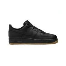 Men's Nike Air Force 1 Low Lifestyle Shoes For Everyday Wear Casual Athletic Sneakers - 黑色/膠質 - 查看 1