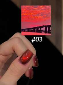 12毫升复古闪光红、蓝、金玻璃珠高密度指甲油凝胶，适用于美甲沙龙、美白、美甲艺术、圣诞美甲 - 彩色 - 查看 23