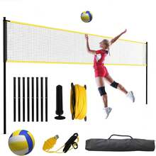 Sistema de red de voleibol - Amarillo Negro 32FT - Ver 7