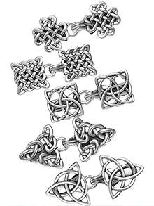 5pcs Vintage Collar, Brooch, Shawl Clip, Cardigan Clip, Poncho Clip Set - Silver - View 2