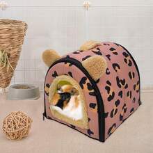 Genérico Cama para Hámster - Fundaíble Suave para Jaula,Accesorios para Animales Pequeños para Dormir Jugar Esconderse en Interiores y Exteriores para Hábitat Corral Hogar - Rojo - Ver 9