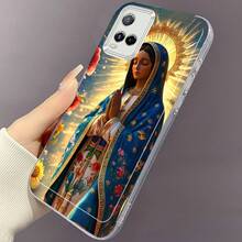 Funda de Teléfono Nuestra Señora María para Vivo Y01 Y02S Y03T Y12S Y15S Y16 Y17S Y20 Y21 Y22 Y27 Y28S 5G Y31 Y33S Y35 Y36 Y53S Y55 5G Y100 4G Y200 V23 V27 Pro V29E V29 Lite V30 V30 Pro V30E V40 V40 Pro Creativa Personalizada de TPU Silicona Duradera Antigolpes Transparente Protectora - Colores mixtos - Ver 9