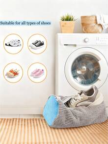 1/2 Packs Shoe Washing Machine Laundry Bag – Reusable Shoe Net Bag For Washer & Dryer. Fits Adult Shoes, Anti-Deformation Design. Efficient Shoe Cleaning Bag, Lazy Gadget For Home Use. Protects Shoes During Wash & Storage. - Multicolor - View 6