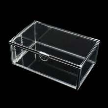 Caja de vidrio vintage con tapa - Caja de exhibición de joyas de vidrio transparente - Caja de recuerdos - Caja decorativa para el hogar para baratijas, anillos, pulseras (Plata, Extra Pequeña), Extra Pequeña, Plata - Plata - Ver 8