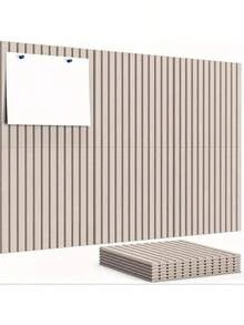 1片30*30厘米竖槽毛毡板，北欧风创意毛毡留言板，照片背景墙装饰，展示室装饰，家居装饰，浴室装饰，卧室装饰，房间装饰用品，客厅装饰，房屋装饰，家居装饰，客厅墙贴，墙纸，墙贴 - 彩色 - 查看 3