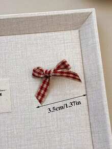 3/6pcs Burgundy Plaid Bow Hair Clips, Cute Bangs Side Alligator Clips And Hair Pins, Suitable For Casual, Party And Special Occasions, Elegant Style Hair Clips, Valentine's Day Exclusive Hair Accessories, Sweet Style Hair Clips, Women Hair Clips, Durable Hair Clips, Grip Clips, Decorative Hair Clips, Multi-Pack Hair Clips, Fashion Enthusiasts, Women Hair Accessories