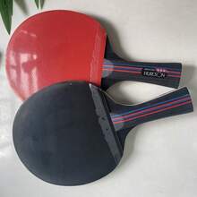 三星级乒乓球拍两支装，中国制造，五层实木结构，厚实耐用，进攻速度快，附赠球拍包 - 彩色 - 查看 5