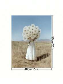 Dandelion Art Personalized DIY Paint By Numbers Kit Set, Adult Craft, Art Oil Painting Set Frameless, For Bedroom Decor & Art Wall Decor, Easy & Fun, No Painting Skills Needed, Halloween Christmas Gift 40*50CM - 彩色 - 查看 2
