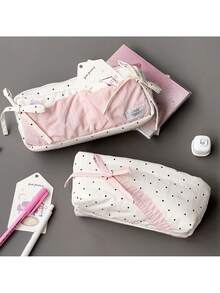1pc Cartoon Plush Pencil Case, Cute Caterpillar Soft Plush Unicorn Stress Relief, Student Stationery Organizer Cosmetic Bag Pencil Box - Pencil Case - View 8